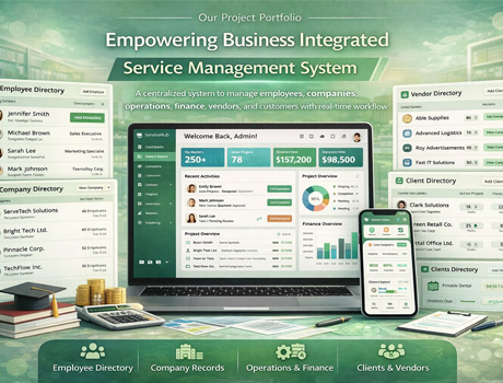 Enterprise Business Integrated Service Management System – SkillLamp Soft Tech Portfolio