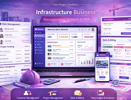 Infrastructure Business Management CRM and Construction ERP System – SkillLamp Soft Tech Portfolio