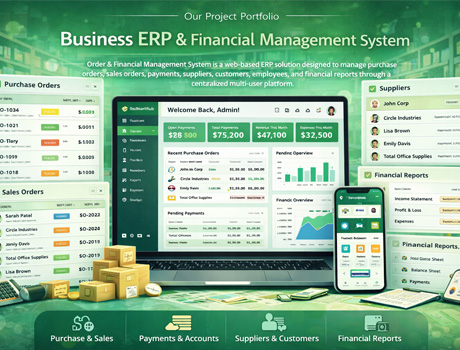 Business ERP and Financial Management System – SkillLamp Soft Tech Portfolio