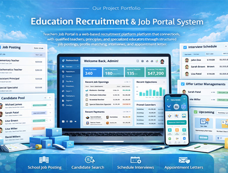 Education Recruitment and Job Portal Platform – SkillLamp Soft Tech Portfolio
