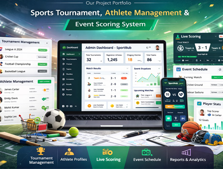 Sports Tournament and Athlete Management System – SkillLamp Soft Tech Portfolio