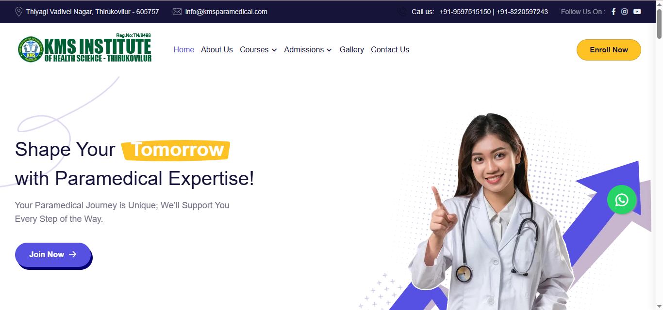 Educational Website Development – SkillLamp Soft Tech Portfolio